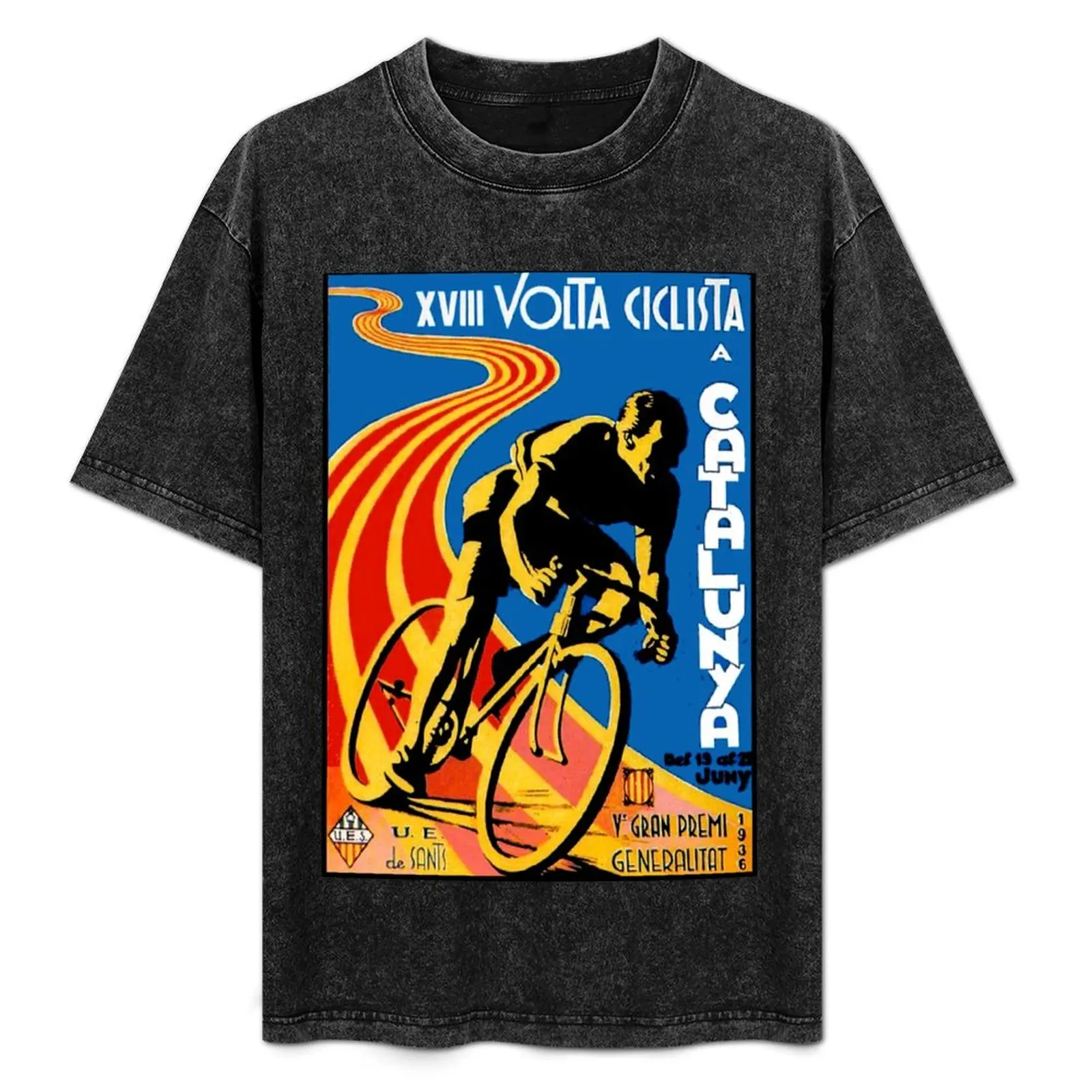 VOLTA CICLISTA a CATALUNA : Vintage 1936 Bicycle Racing Advertising Print T-Shirt Trend Art Print T-Shirt
VOLTA CICLISTA a CATALUNA : Vintage 1936 Bicycle Racing Advertising Print T-Shirt Trend Art Print T-Shirt