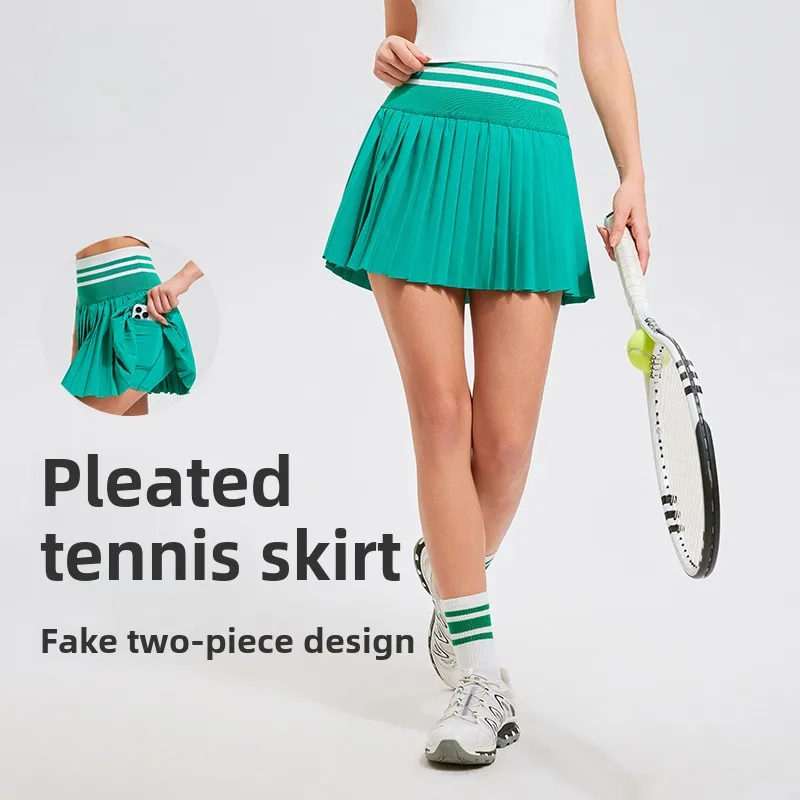 Women High Waist Double Layer Pleated Skirt Sports Golf Tennis Skirts Pockets Gym Fitness Running Yoga Athletic Workout Skort
Women High Waist Double Layer Pleated Skirt Sports Golf Tennis Skirts Pockets Gym Fitness Running Yoga Athletic Workout Skort