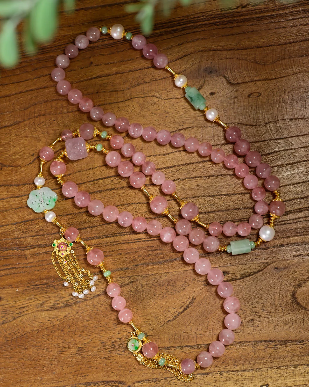 Двухслойное ожерелье из натурального родохрозита - ювелирные изделия премиум-класса из жадеита в китайском стиле с бисером класса А
Двухслойное ожерелье из натурального родохрозита - ювелирные изделия премиум-класса из жадеита в китайском стиле с бисером класса А