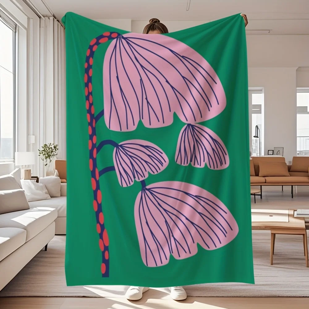 1pc, Plush Toy & Blanket Sets, Soft Art Abstract Plant Pattern Flannel Blanket Easy Care Soft Pink, Creative Style, Suitable for
1pc, Plush Toy & Blanket Sets, Soft Art Abstract Plant Pattern Flannel Blanket Easy Care Soft Pink, Creative Style, Suitable for