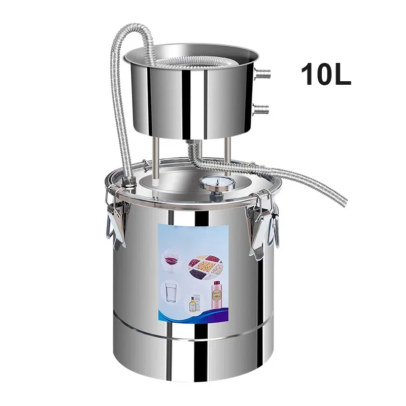 10L Water Alcohol Distiller Stainless Steel DIY Moonshine Equipment for Whisky Wine Still Home Brewing Kit
10L Water Alcohol Distiller Stainless Steel DIY Moonshine Equipment for Whisky Wine Still Home Brewing Kit