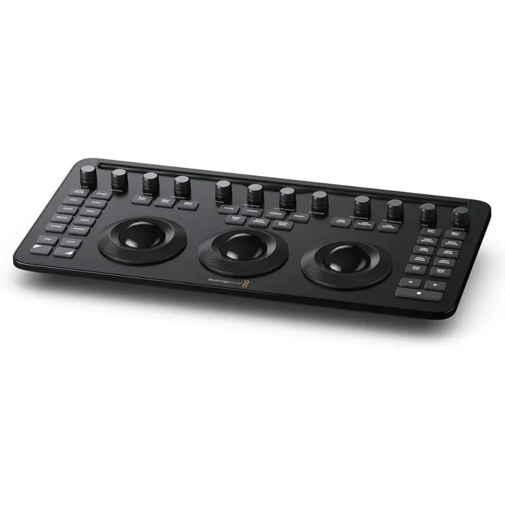 Design Davinci Resolve Micro Color Panel with Bluetooth and USB-C Connectivity (Black)
Design Davinci Resolve Micro Color Panel with Bluetooth and USB-C Connectivity (Black)