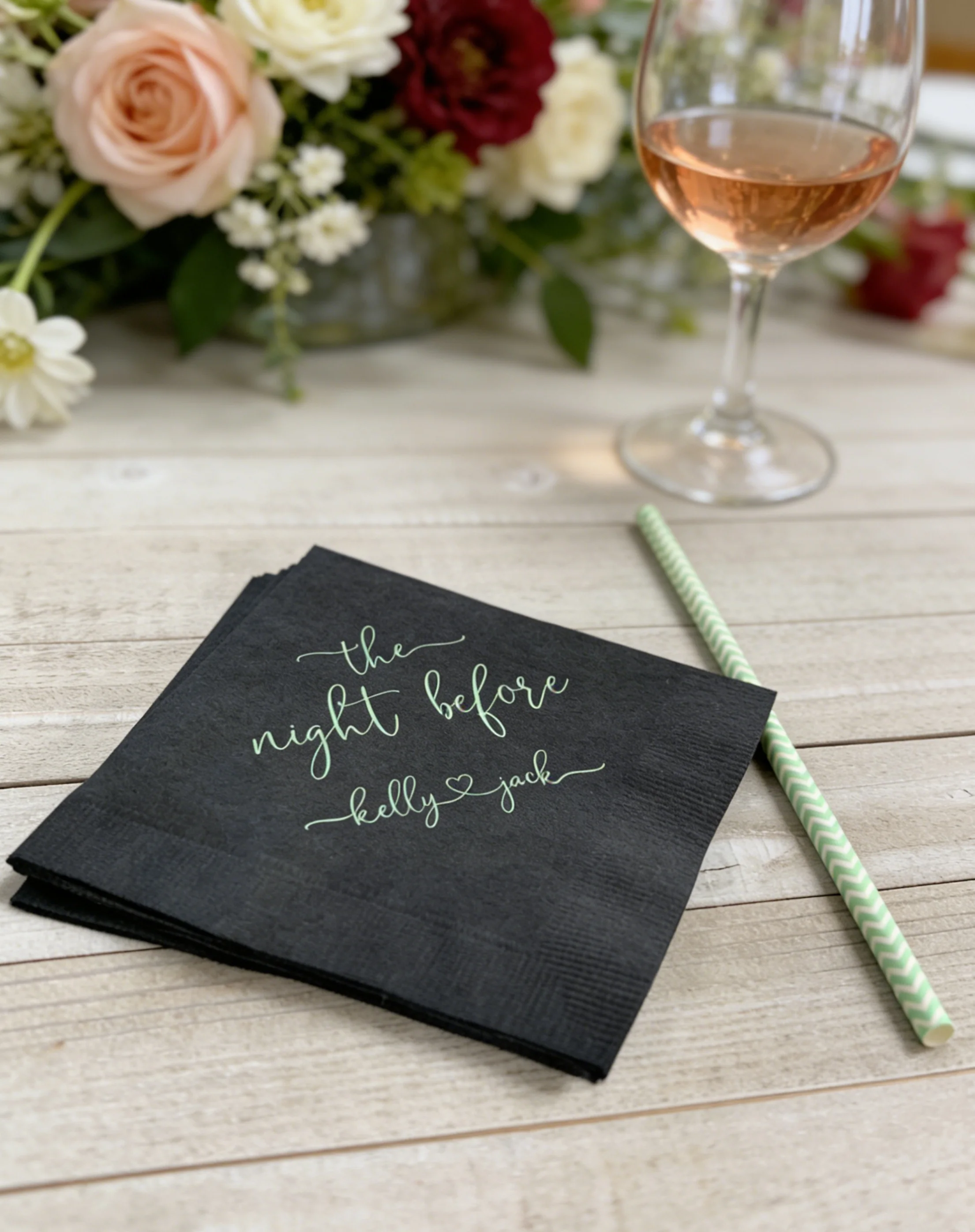 Personalized Rehearsal Dinner Napkins Custom Printed The Night Before - Foil Imprinted Beverage Cocktail Luncheon Guest Towel Na
Personalized Rehearsal Dinner Napkins Custom Printed The Night Before - Foil Imprinted Beverage Cocktail Luncheon Guest Towel Na