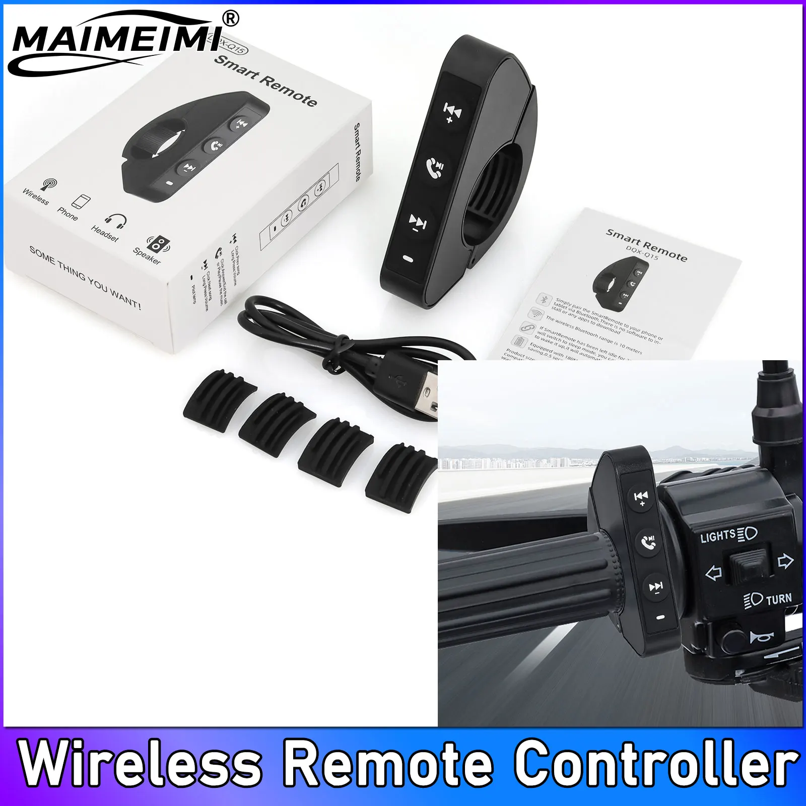 Wireless Bluetooth-compatible Remote Controller Media Button Car Motorcycle Bike Steering Wheel Music Play for IOS Android Phone
Wireless Bluetooth-compatible Remote Controller Media Button Car Motorcycle Bike Steering Wheel Music Play for IOS Android Phone