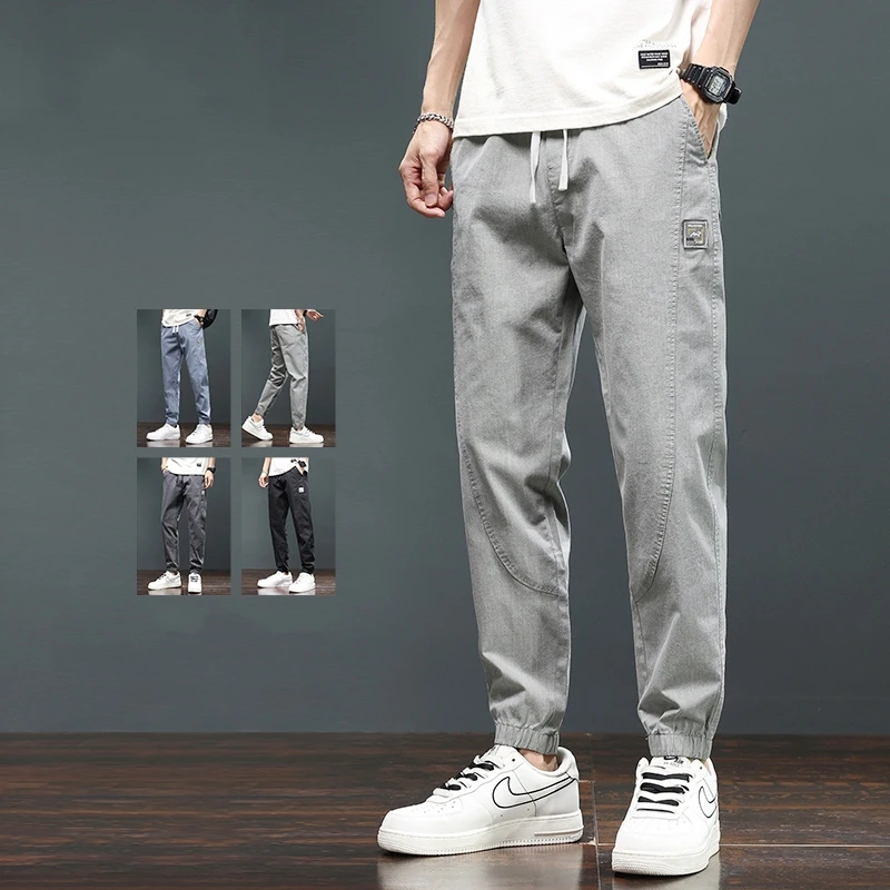 Men Jogger Thin Cargo Pant Korean Hip Hop Elastic Waist Slim Student Sweatpants Trousers Spring Summer Cotton Casual Pants
Men Jogger Thin Cargo Pant Korean Hip Hop Elastic Waist Slim Student Sweatpants Trousers Spring Summer Cotton Casual Pants