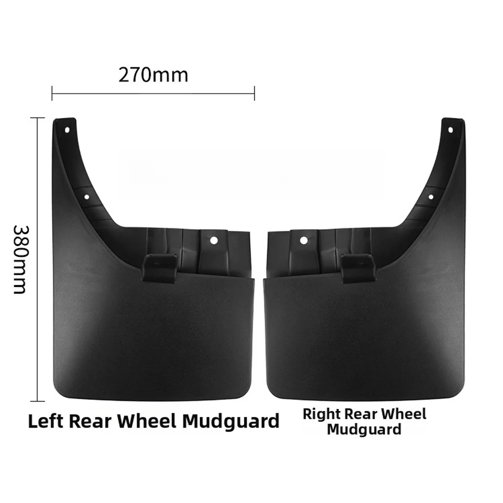 For NISSAN Navara D23 2016-2026 Mudguard Set 4pcs Front 400x275mm Rear 380x270mm Fender Flaps ABS Plastic Black
For NISSAN Navara D23 2016-2026 Mudguard Set 4pcs Front 400x275mm Rear 380x270mm Fender Flaps ABS Plastic Black