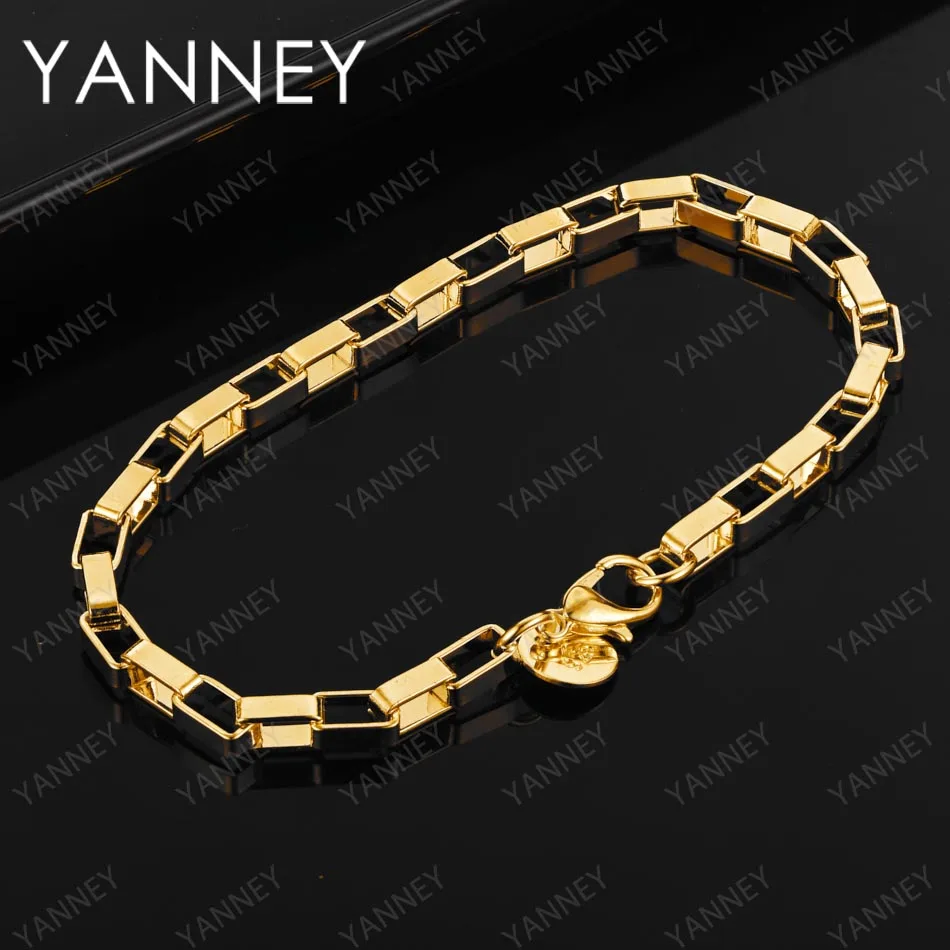 925 Sterling Silver 8 Inches Sideways 4MM Box Chain Bracelet For Women Men Fashion Charm Jewelry Accessories Wholesale
925 Sterling Silver 8 Inches Sideways 4MM Box Chain Bracelet For Women Men Fashion Charm Jewelry Accessories Wholesale