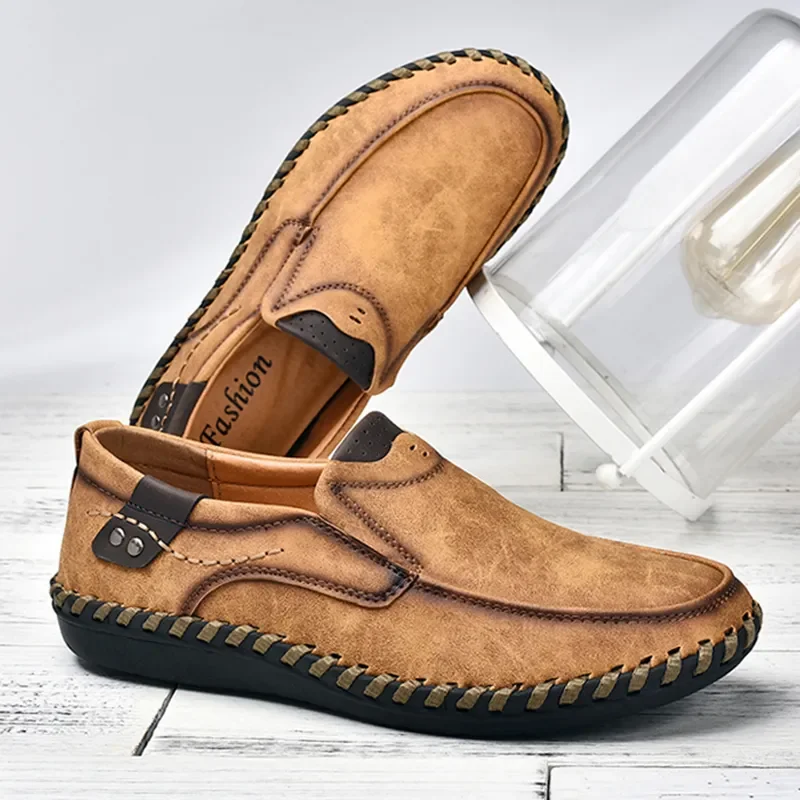 Loafers Sneakers New Men Fashion Casual Shoes Leather Comfortable Walking Leisure Italian Outdoor Footwear Large Size 38-48
Loafers Sneakers New Men Fashion Casual Shoes Leather Comfortable Walking Leisure Italian Outdoor Footwear Large Size 38-48