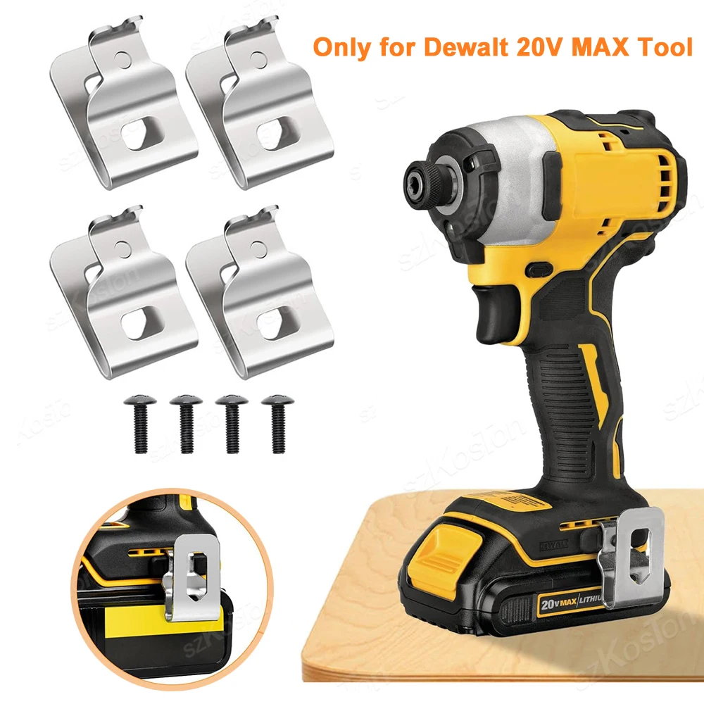 Крючки-зажимы для ремня для электроинструментов Dewalt 20V MAX DCD771C2 DCD980 DCD985, зажимы для ремня из нержавеющей стали для аксессуаров Dewalt
Крючки-зажимы для ремня для электроинструментов Dewalt 20V MAX DCD771C2 DCD980 DCD985, зажимы для ремня из нержавеющей стали для аксессуаров Dewalt