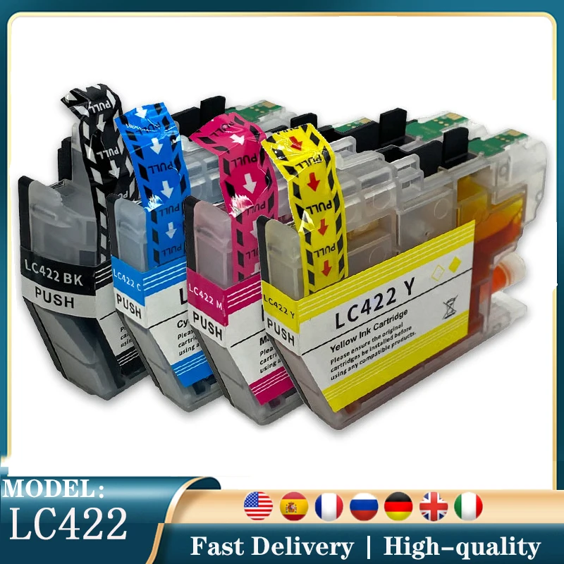 LC422XL High Capacity high quality Compatible for Brother LC 422XL ink cartridge MFC-J5340DW MFC-J5345DW Printer ink cartridge
LC422XL High Capacity high quality Compatible for Brother LC 422XL ink cartridge MFC-J5340DW MFC-J5345DW Printer ink cartridge