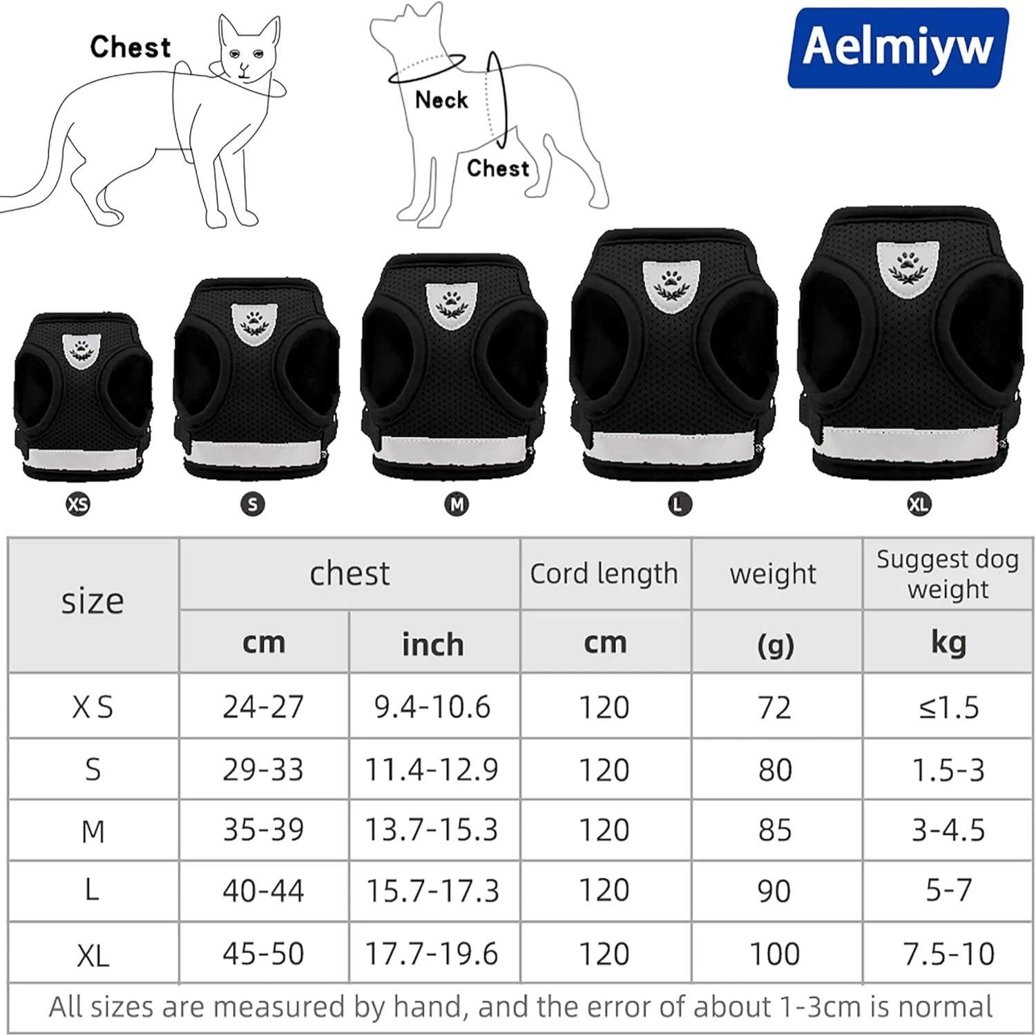 Stylish, comfortable reflective small dog safety harness and leash set - premium adjustable materials ensure maximum comfort and
Stylish, comfortable reflective small dog safety harness and leash set - premium adjustable materials ensure maximum comfort and