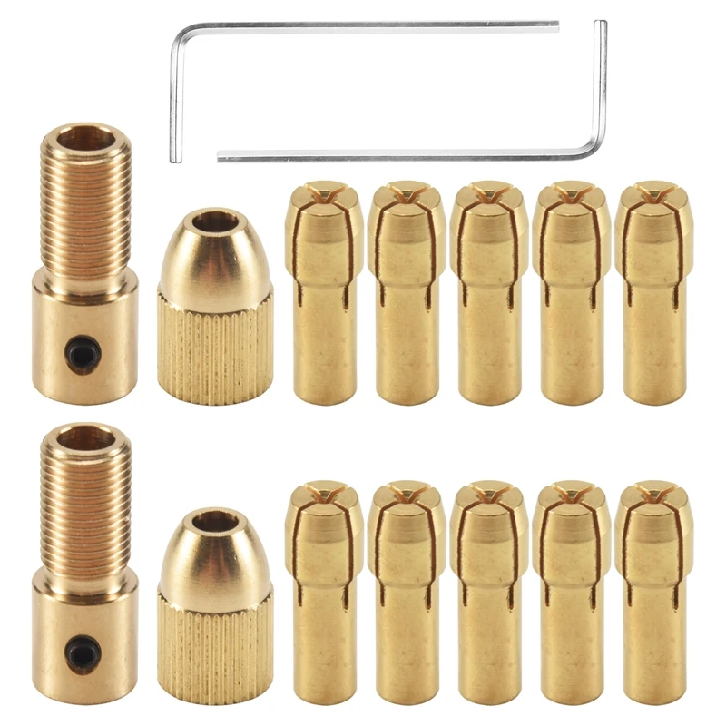 AB42-14 Small Electric Drill Chuck 0.5-3Mm Electric Mill Copper Chuck Micro-Torque Drill Chuck Set (Hexagonal Wrench)
AB42-14 Small Electric Drill Chuck 0.5-3Mm Electric Mill Copper Chuck Micro-Torque Drill Chuck Set (Hexagonal Wrench)