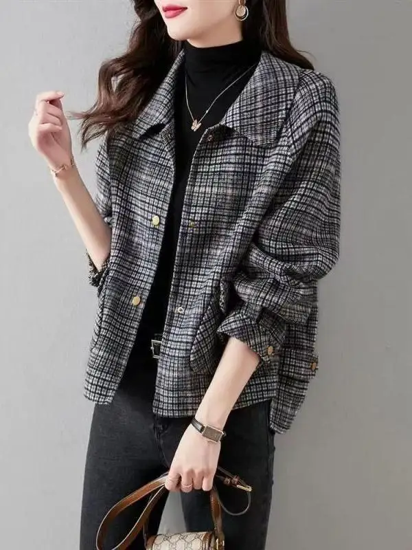 plus Size Autumn Winter Plaid Woolen Coat Korean Style Warm Thick Long Sleeve Suit Outerwear for Women High Waist Pants
plus Size Autumn Winter Plaid Woolen Coat Korean Style Warm Thick Long Sleeve Suit Outerwear for Women High Waist Pants
