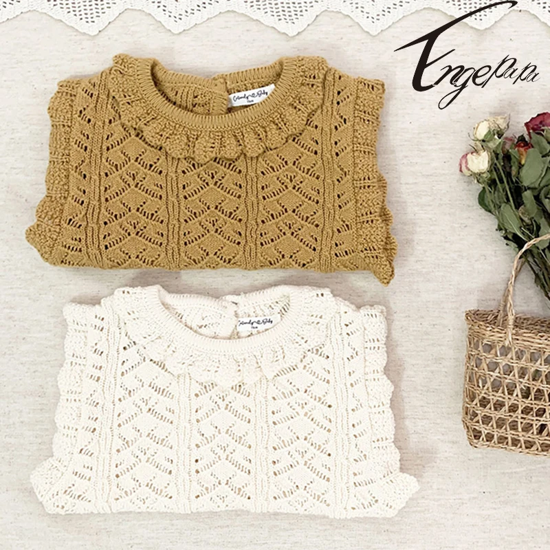 2022 Korean Style Children Baby Girl Vest Sweater Pure Color Sleeveless Hollow Wool Vest Cute Lotus Leaf Collar Short Vest
2022 Korean Style Children Baby Girl Vest Sweater Pure Color Sleeveless Hollow Wool Vest Cute Lotus Leaf Collar Short Vest