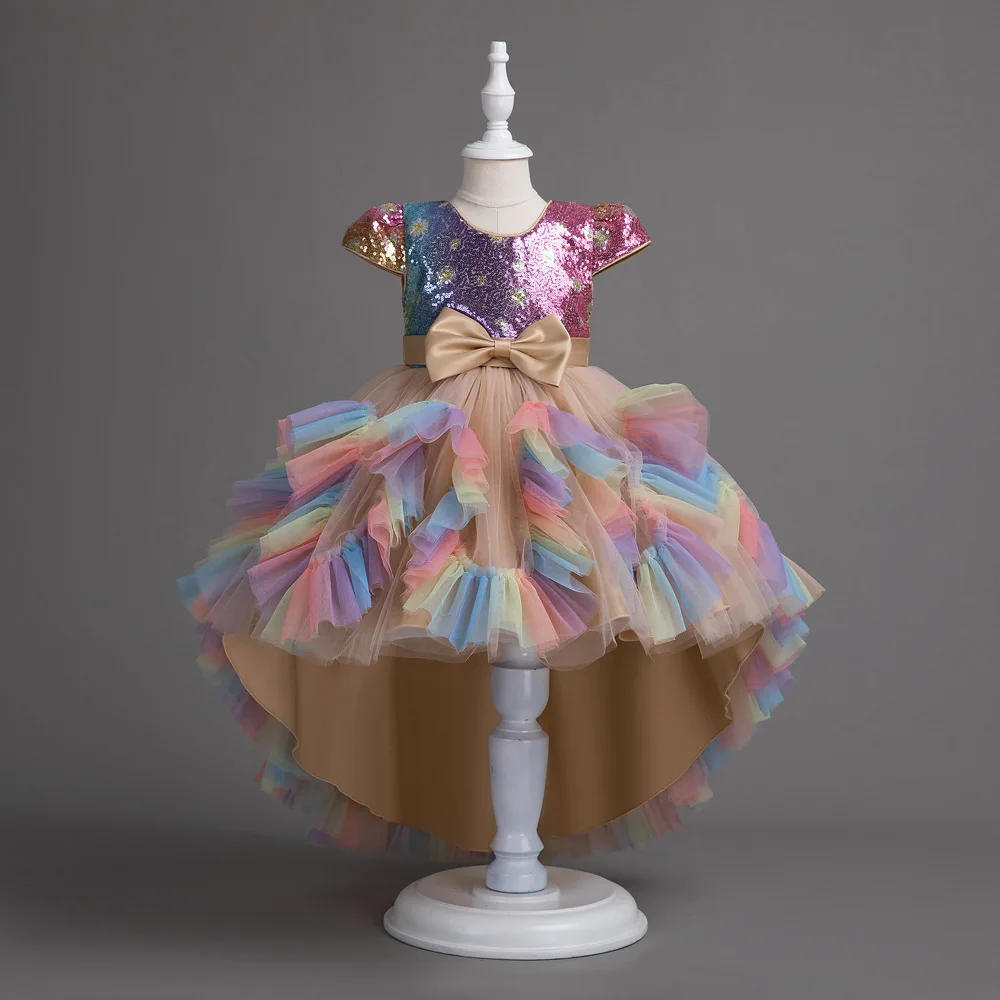 HETISO Girls Princess Dress Sequins Rainbow Tulle Evening Kids Costume For Birthday Pageant Prom Gown
HETISO Girls Princess Dress Sequins Rainbow Tulle Evening Kids Costume For Birthday Pageant Prom Gown