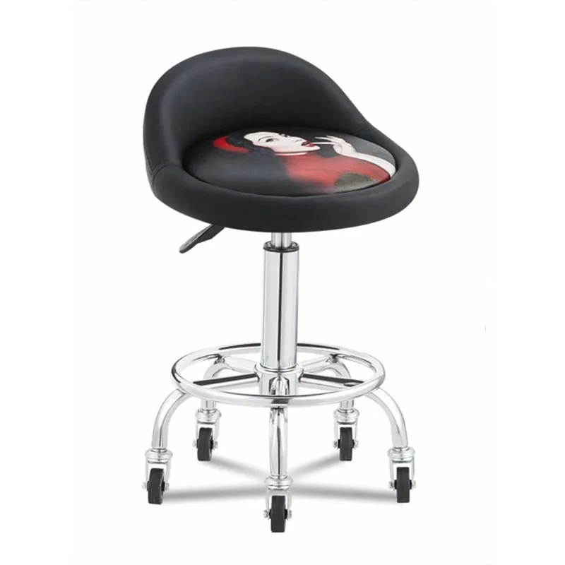 Кожаный косметический стул для парикмахерской, вращающийся, регулируемый по высоте, круглый, для салона красоты, на колесиках, для рабочего места мастера маникюра
Кожаный косметический стул для парикмахерской, вращающийся, регулируемый по высоте, круглый, для салона красоты, на колесиках, для рабочего места мастера маникюра