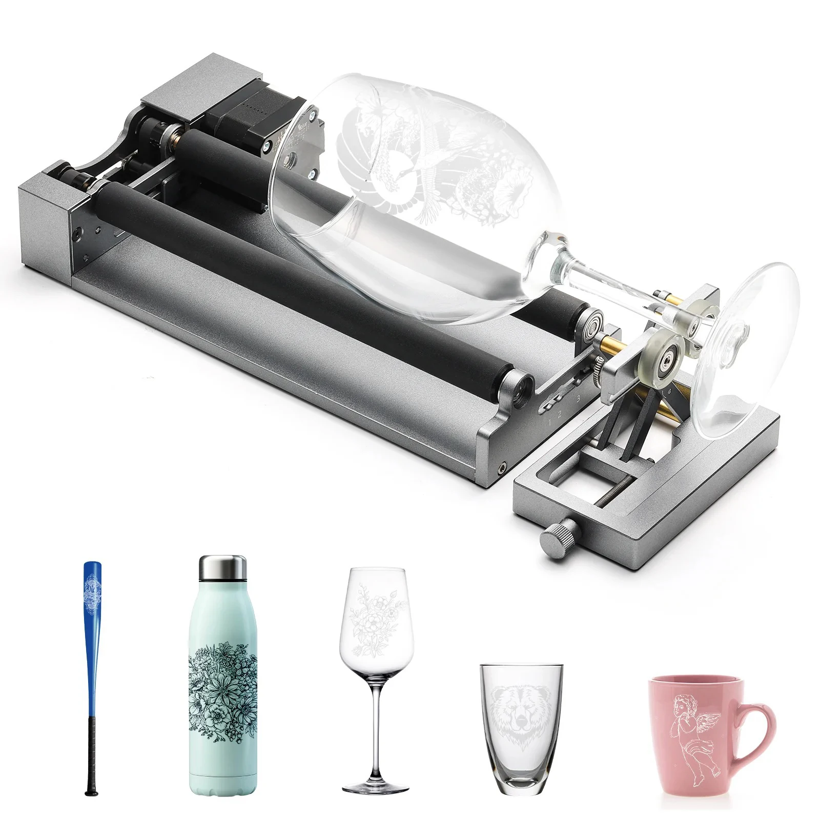 Carverall MD19 Laser Engraving Rotary Roller Module Y-axis 360° Rotating For 95% of laser engraving LightBurn and LaserGRBL
Carverall MD19 Laser Engraving Rotary Roller Module Y-axis 360° Rotating For 95% of laser engraving LightBurn and LaserGRBL