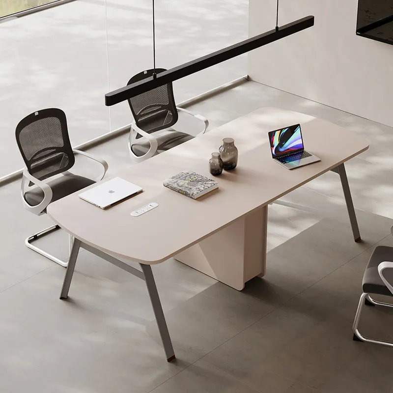 yjq conference small long table 6-8 people oval office negotiation table and chair combination is simple
yjq conference small long table 6-8 people oval office negotiation table and chair combination is simple