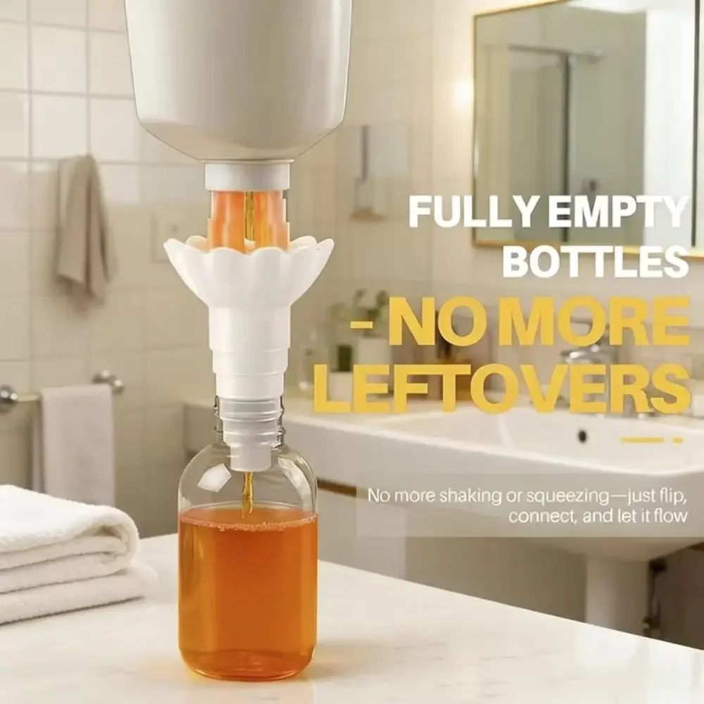 Kitchen Funnel, Bottle Emptying Kit Liquid Transfer Connectors, Reusable Bottle Funnel Adapter For Oil,Lotion, Shampoo Transfer
Kitchen Funnel, Bottle Emptying Kit Liquid Transfer Connectors, Reusable Bottle Funnel Adapter For Oil,Lotion, Shampoo Transfer
