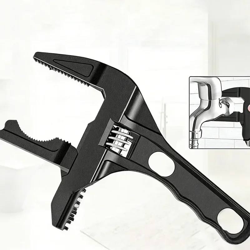Multifunctional Bathroom Wrench High Carbon Steel Short Handle Wrench Large Opening Faucet Sink Water Heating Installation Tool
Multifunctional Bathroom Wrench High Carbon Steel Short Handle Wrench Large Opening Faucet Sink Water Heating Installation Tool