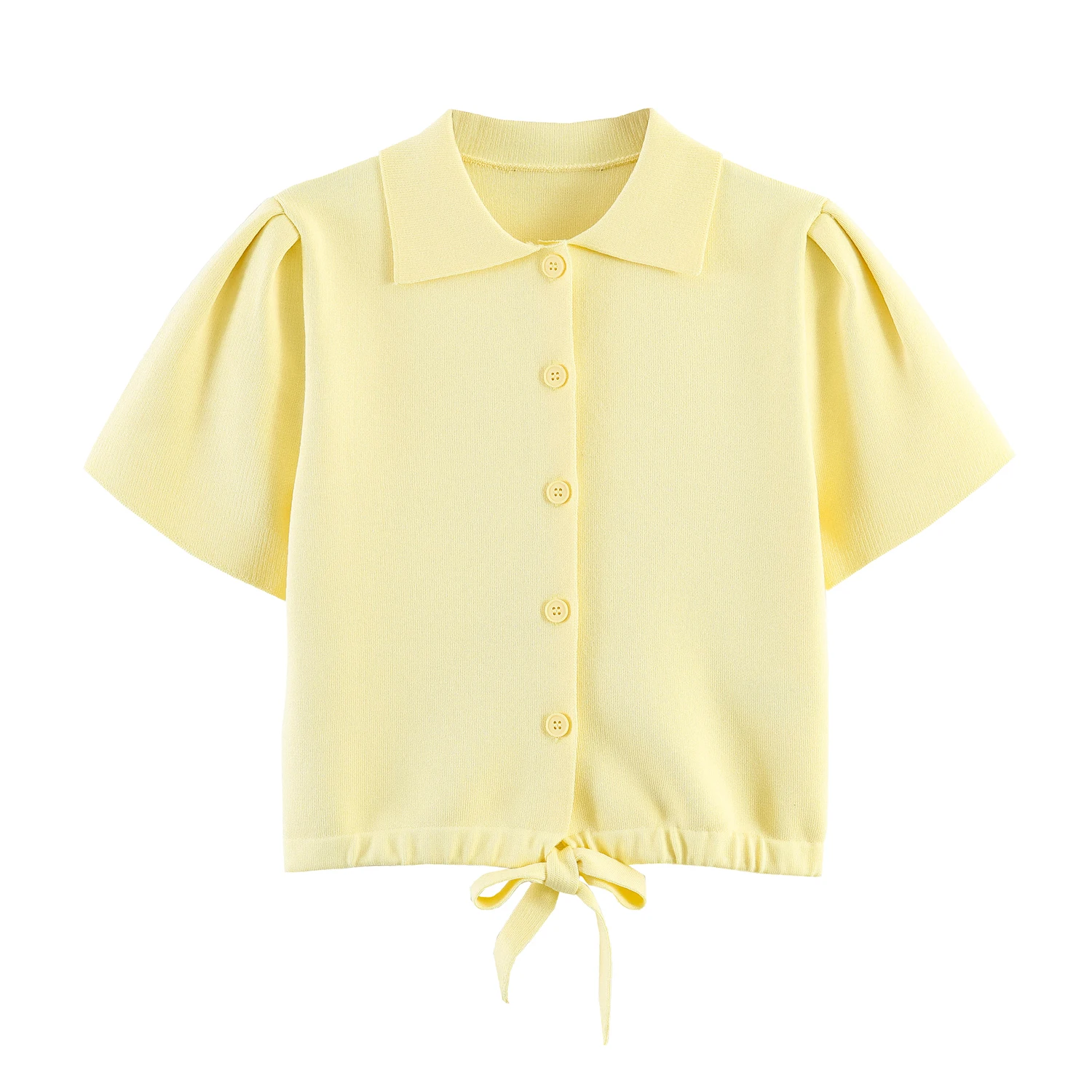 2026 Spring/Summer New Product Women's Fashion Shoulder Bubble Short Sleeve Bow Decoration Knitted Collar Coat
2026 Spring/Summer New Product Women's Fashion Shoulder Bubble Short Sleeve Bow Decoration Knitted Collar Coat