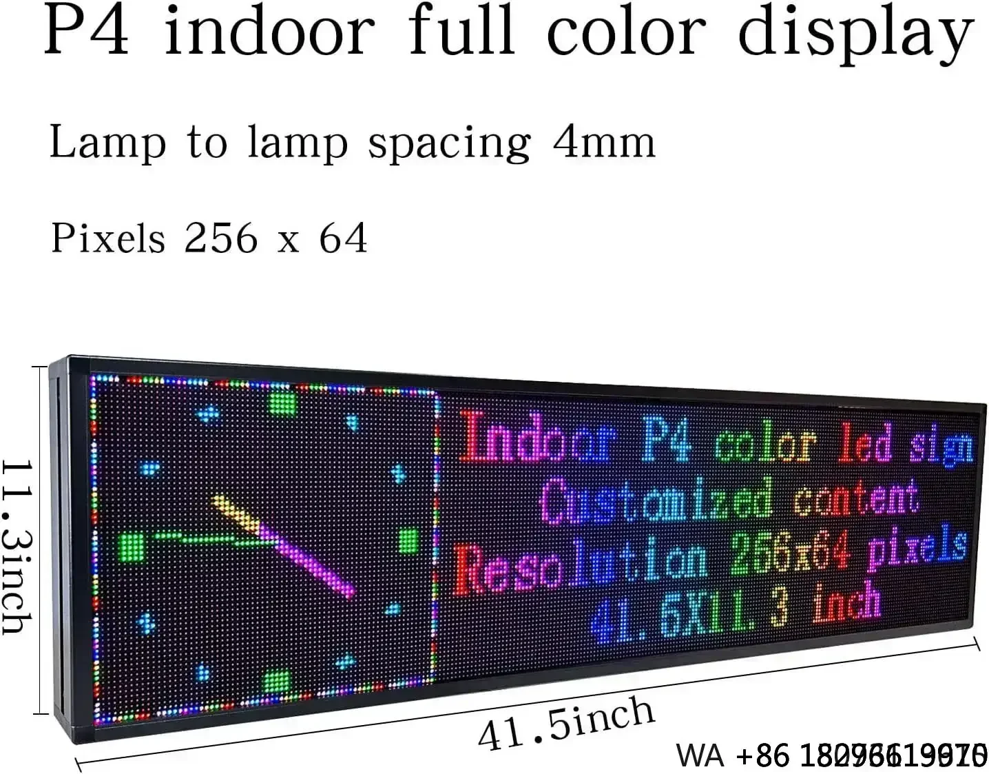 Indoor Outdoor P4/P6/P10 LED Display Wall Mounted Rolling Signage for Shops & Bars
Indoor Outdoor P4/P6/P10 LED Display Wall Mounted Rolling Signage for Shops & Bars