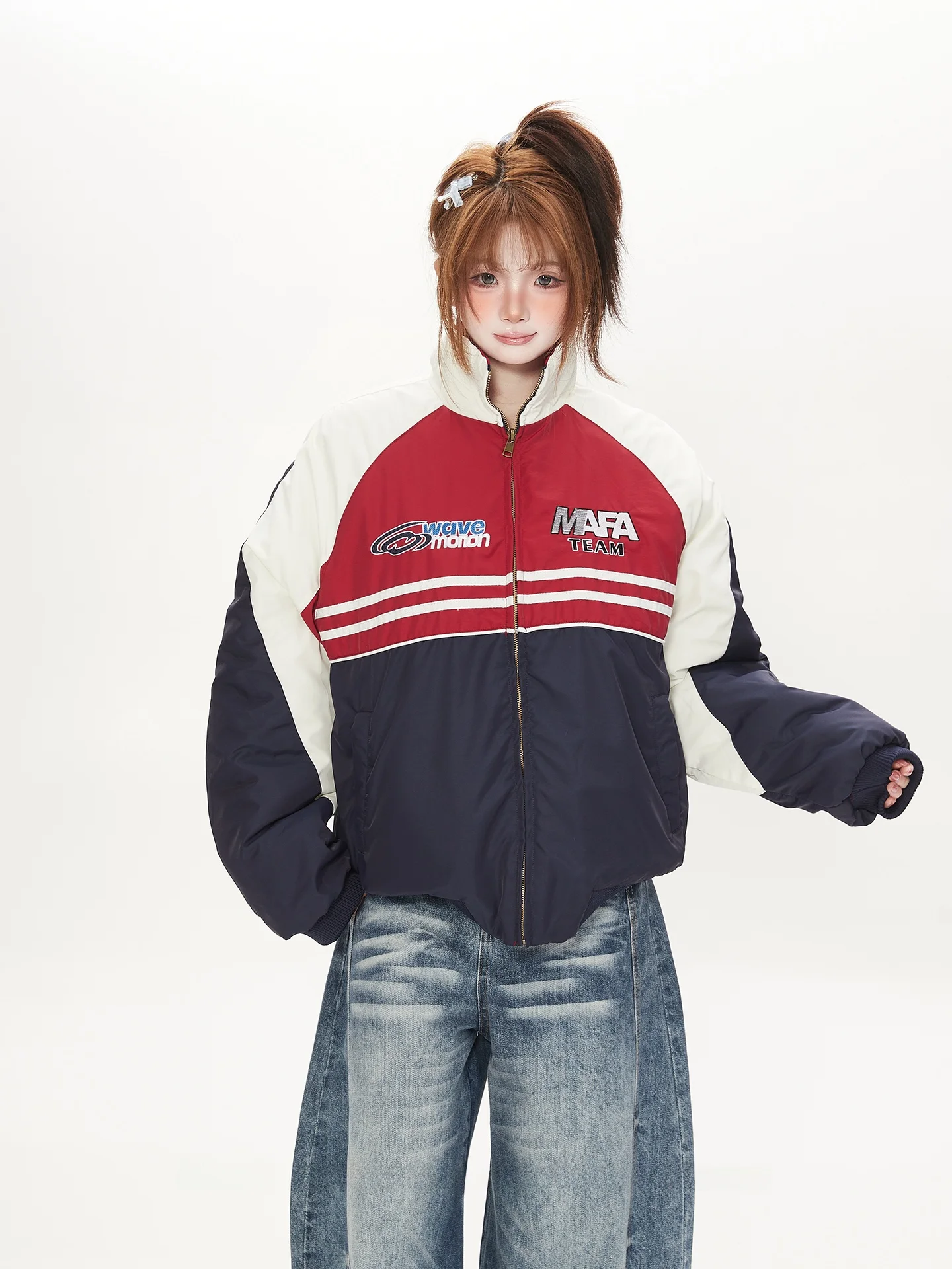 Ретро-куртка в американском стиле с цветными блоками и воротником-стойкой, рабочая одежда, женская зимняя утепленная хлопковая верхняя одежда, модный бренд, для пар
Ретро-куртка в американском стиле с цветными блоками и воротником-стойкой, рабочая одежда, женская зимняя утепленная хлопковая верхняя одежда, модный бренд, для пар