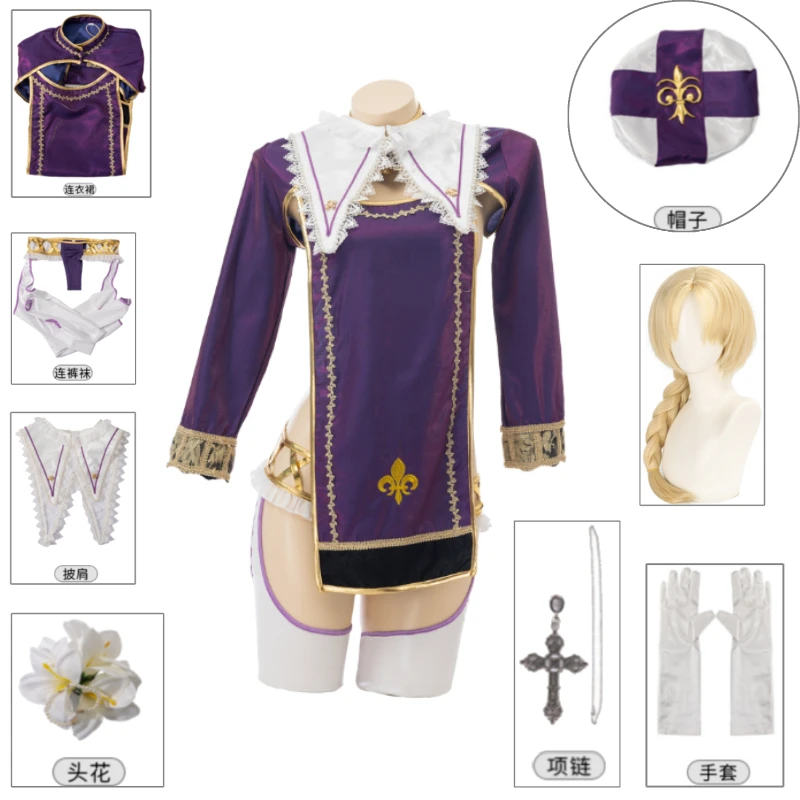 White Surplice Tippet Cincture Set Cosplay Costume Joan of Arc Mass Ceremony Outfit With Feathered Beret For Women Halloween
White Surplice Tippet Cincture Set Cosplay Costume Joan of Arc Mass Ceremony Outfit With Feathered Beret For Women Halloween