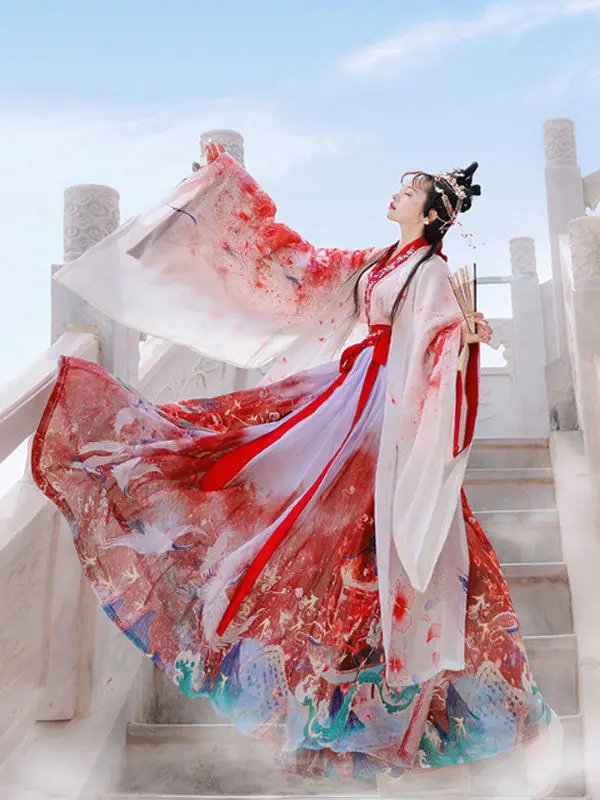 Chinese Style Hanfu Cosplay Costumes Dresses For Woman Stage Wear Folk Dance Robe Cross-Ccollar Graduation Clothes
Chinese Style Hanfu Cosplay Costumes Dresses For Woman Stage Wear Folk Dance Robe Cross-Ccollar Graduation Clothes