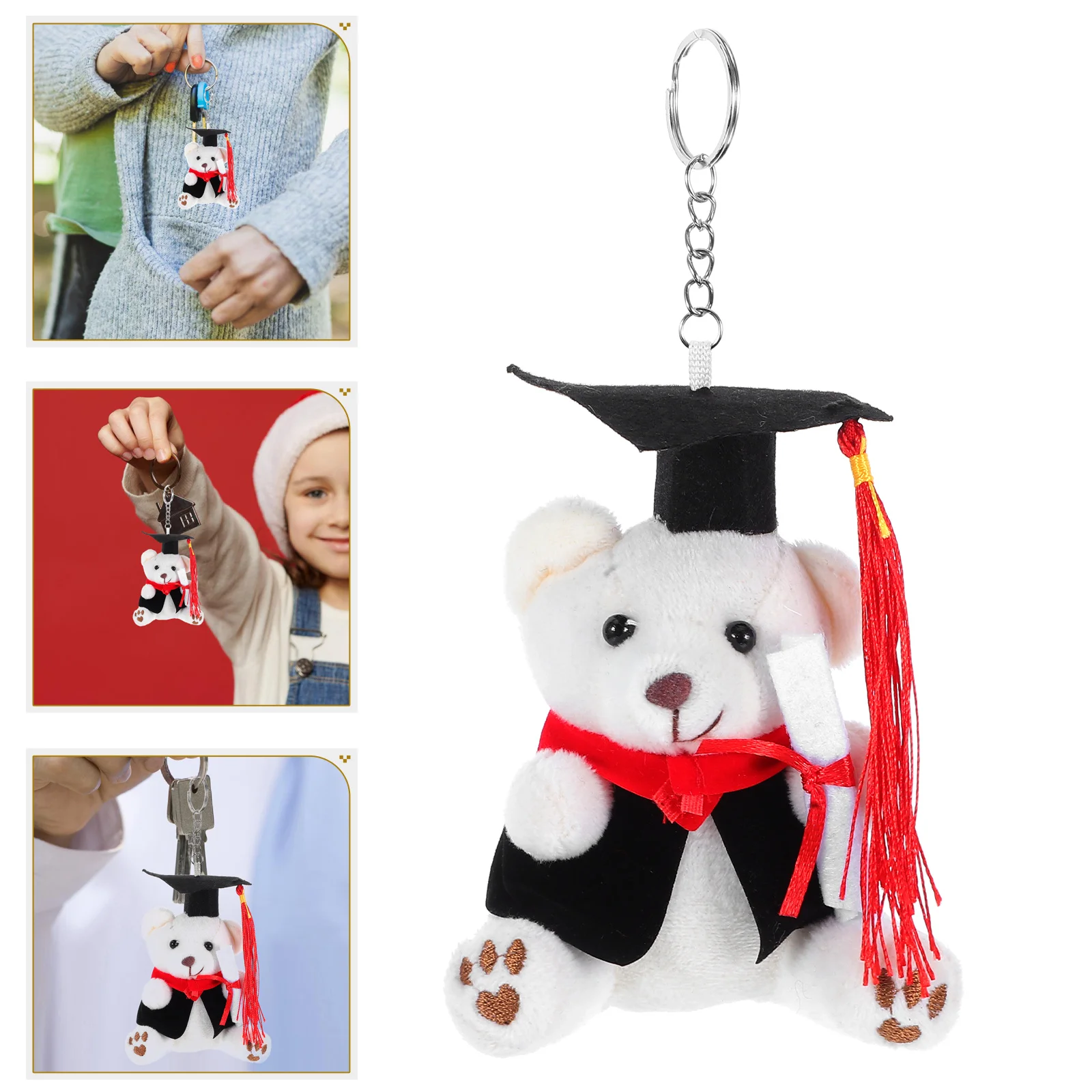 Dr Bear Keychain Graduation Stuffed Animals Graduate Season Pendant Lovely Ring Small Gifts
Dr Bear Keychain Graduation Stuffed Animals Graduate Season Pendant Lovely Ring Small Gifts