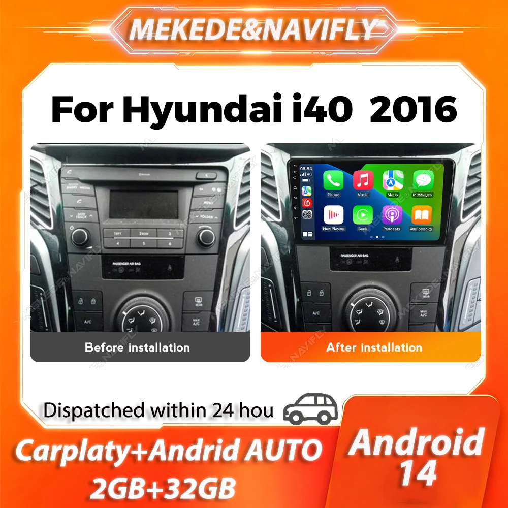 MEKEDE 2 Din Wireless Carplay For Hyundai i40 2011-2019 IPS Screen Car Radio GPS autoradio Stereo Intelligent Car audio system
MEKEDE 2 Din Wireless Carplay For Hyundai i40 2011-2019 IPS Screen Car Radio GPS autoradio Stereo Intelligent Car audio system