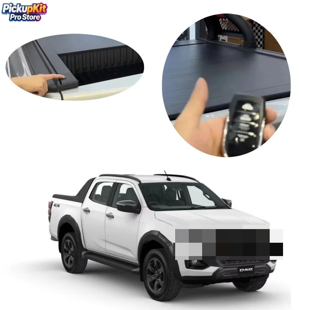 Off-Road Grade Custom Hard Electric Roller Lid Distance Control Tonneau Cover for D-Max
Off-Road Grade Custom Hard Electric Roller Lid Distance Control Tonneau Cover for D-Max