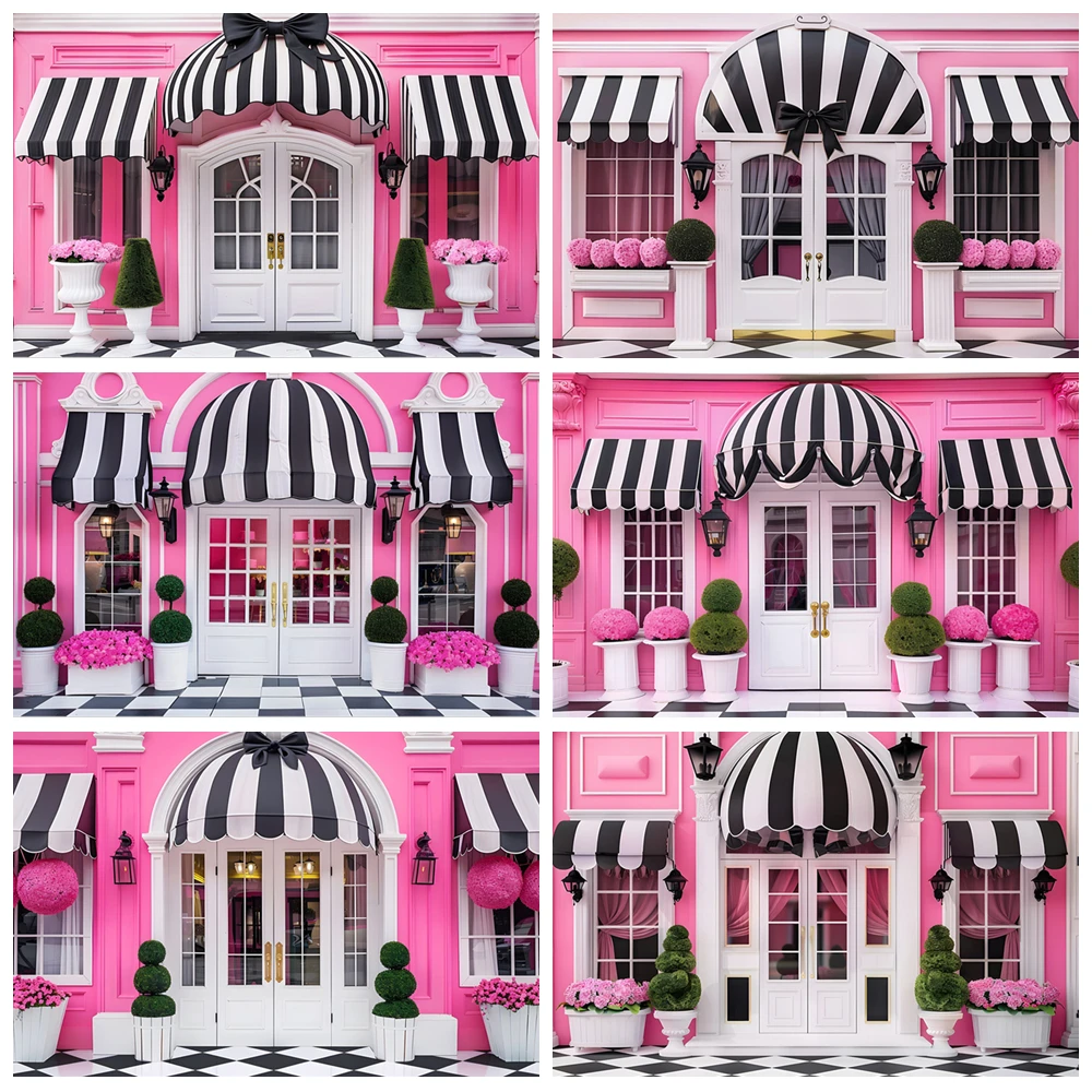Pink House Photography Backdrop White Gate Flower Shop Wedding Background Birthday Party Decor Banner Photobooth Props Supplies
Pink House Photography Backdrop White Gate Flower Shop Wedding Background Birthday Party Decor Banner Photobooth Props Supplies