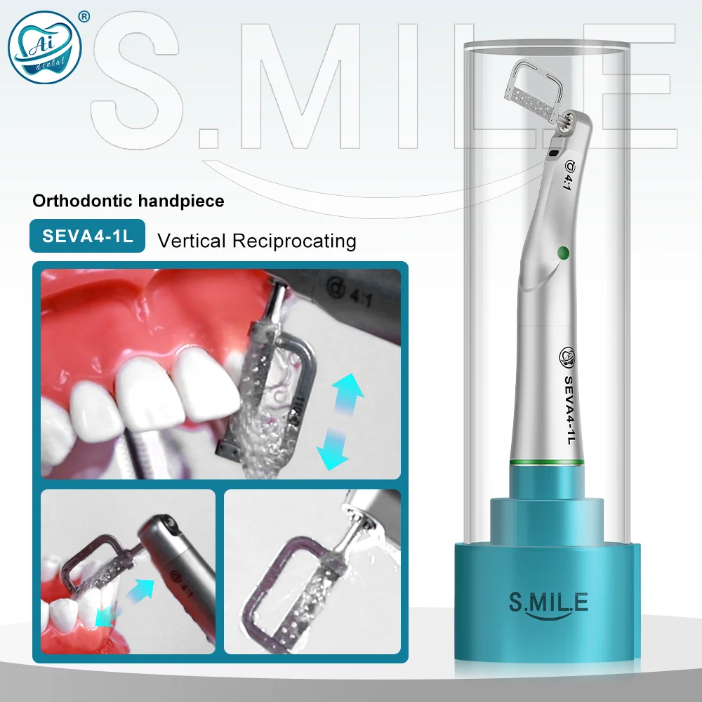 SEVA4-1L Smile Series Contra Angle 4:1 Low Speed Dental Handpiece Orthodontic Interproximal Stripping Materials Saw Blades Kit
SEVA4-1L Smile Series Contra Angle 4:1 Low Speed Dental Handpiece Orthodontic Interproximal Stripping Materials Saw Blades Kit