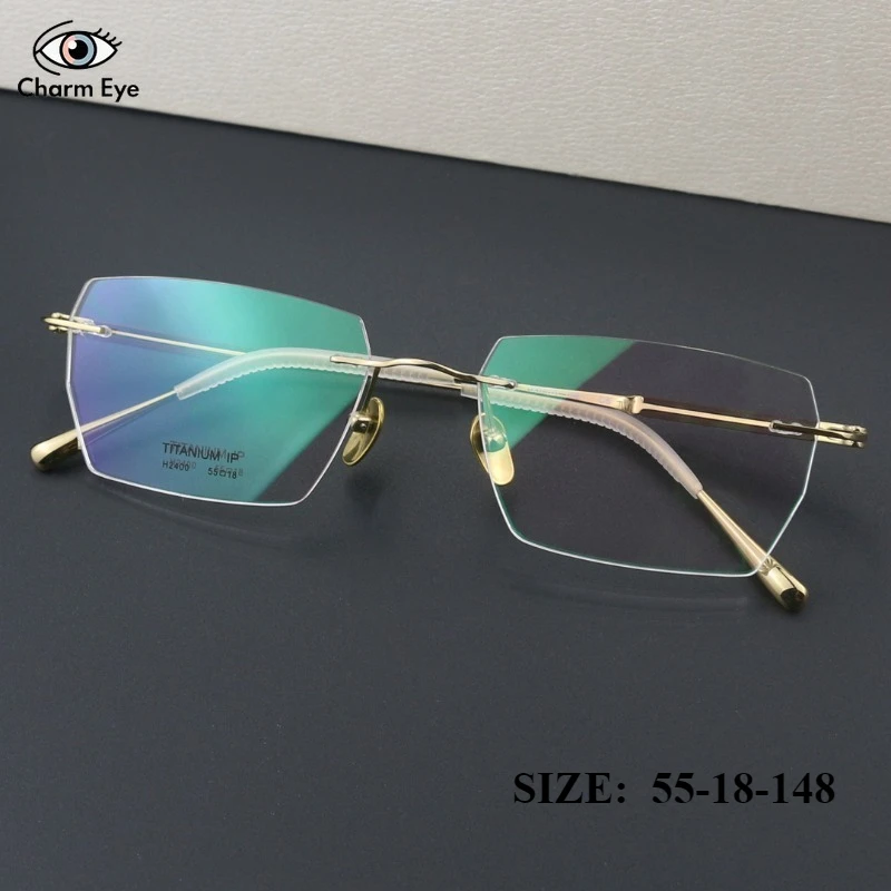 Оправа для очков из чистого титана, мужская деловая оптика, близорукость, нога из палисандра, элитные женские безрамные компьютерные офисные очки с большим лицом
Оправа для очков из чистого титана, мужская деловая оптика, близорукость, нога из палисандра, элитные женские безрамные компьютерные офисные очки с большим лицом