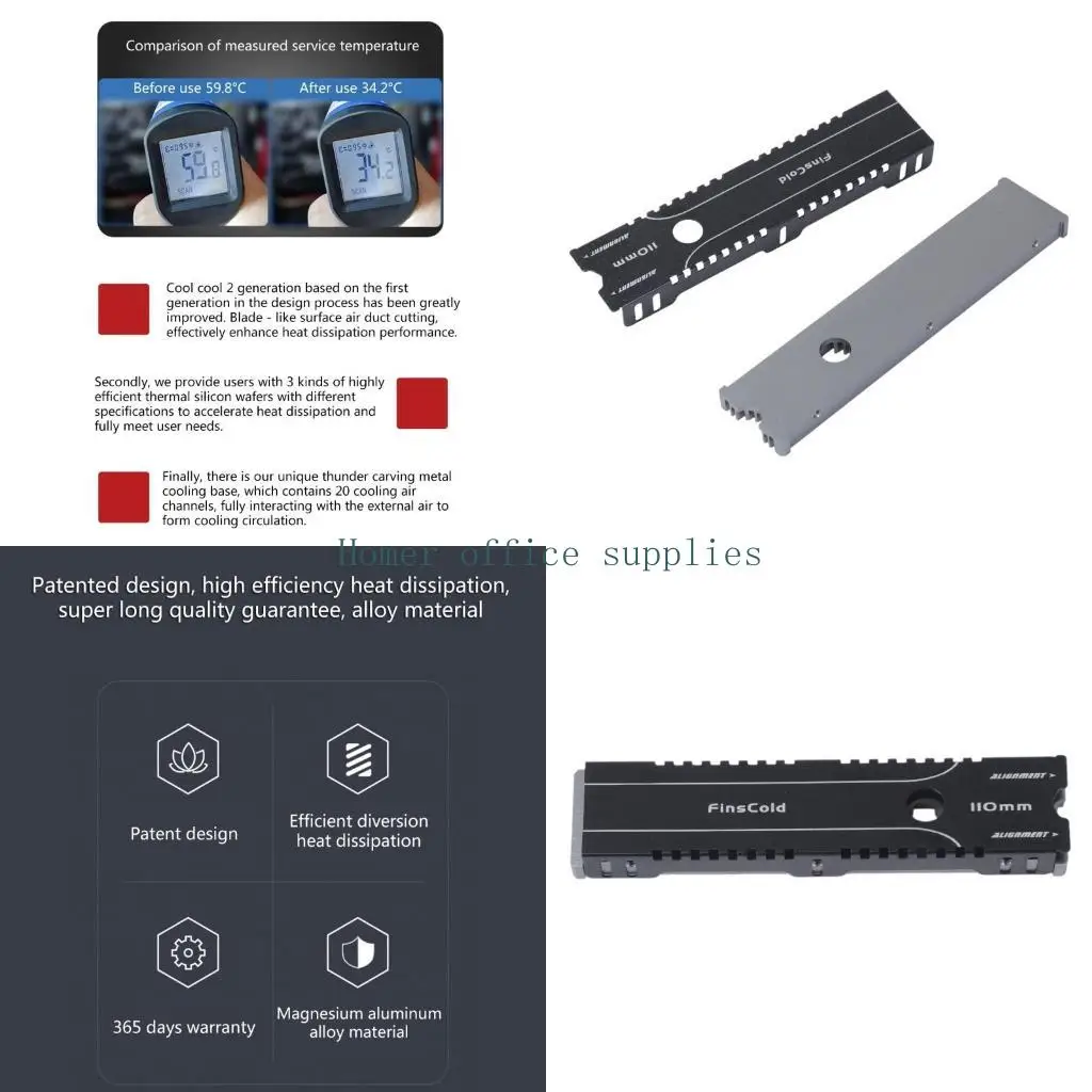 K43B for M.2 NGFF 22110 Hard Drive Heatsink for PCIE NVME for M.2 Cooler
K43B for M.2 NGFF 22110 Hard Drive Heatsink for PCIE NVME for M.2 Cooler