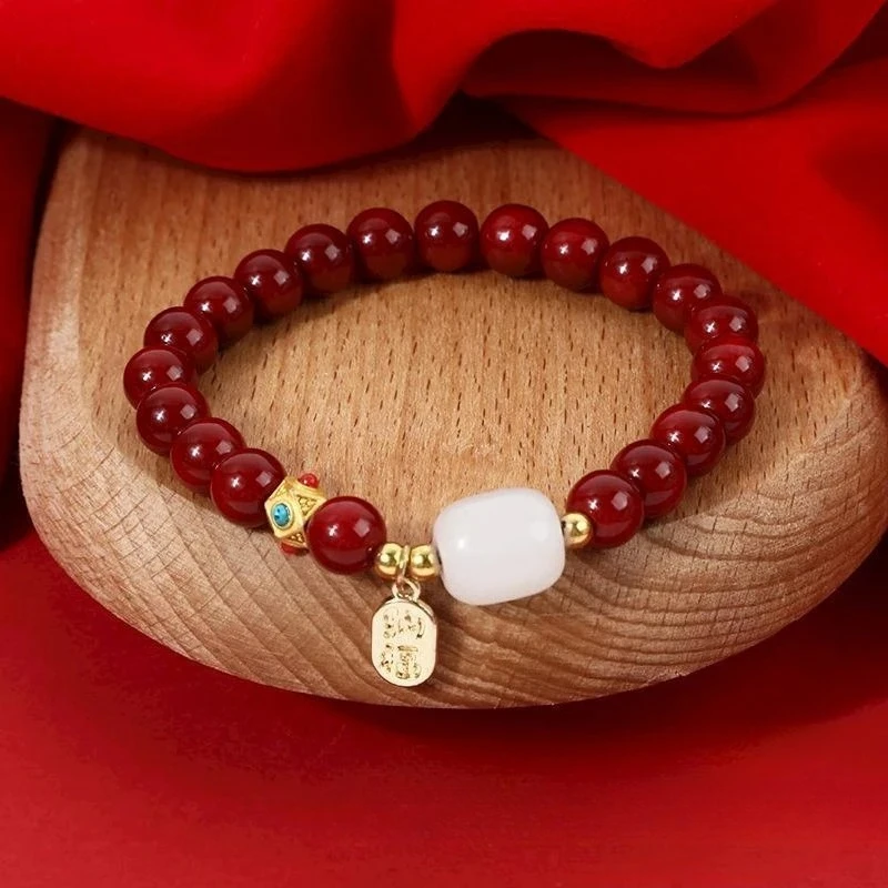 Natural Cinnabar Bracelet Female Hotan Jade Bracelet Gift Purple Gold Sand Jade Jewerly Bracelet Hommes Cinnabar Ore
Natural Cinnabar Bracelet Female Hotan Jade Bracelet Gift Purple Gold Sand Jade Jewerly Bracelet Hommes Cinnabar Ore