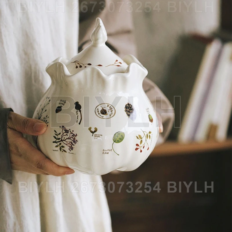 Berry Pattern Ceramic Bottle Home Decor Retro Storage Bottle Tableware Storage Container Pastoral Handmade Ceramic Seasoning Jar
Berry Pattern Ceramic Bottle Home Decor Retro Storage Bottle Tableware Storage Container Pastoral Handmade Ceramic Seasoning Jar