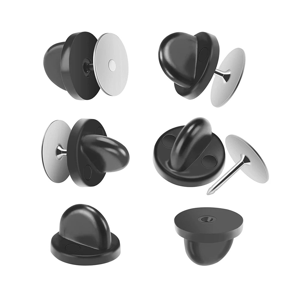 50Set/lot Badge Brooch Base Butterfly Clasp with 10mm Stud Backs for Jewelry Making Rubber Clutch Cap Pin Brooch Holder Finding
50Set/lot Badge Brooch Base Butterfly Clasp with 10mm Stud Backs for Jewelry Making Rubber Clutch Cap Pin Brooch Holder Finding