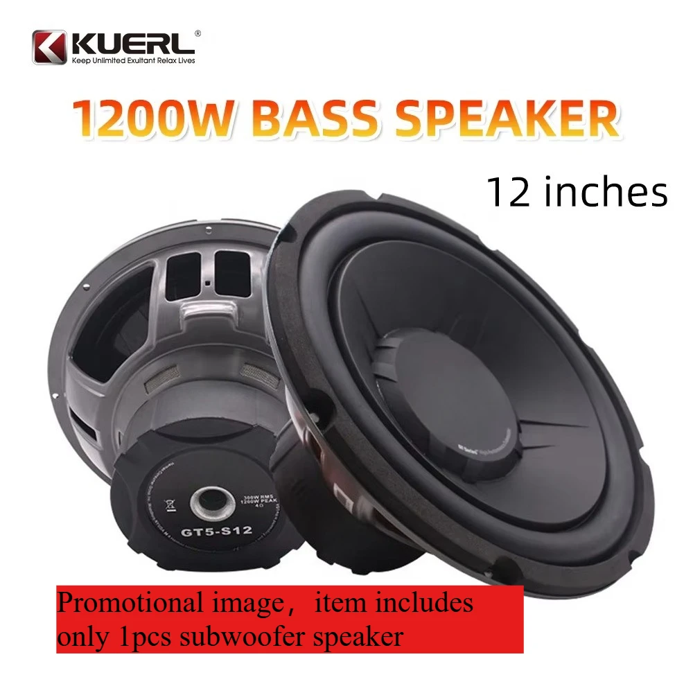 High Quality Hot 12Inch RMS 300W MAX 1200W 120 magnetic 93DB Car audio Subwoofer Speaker 4ohm Big Power Car Bass Speaker GT5-S12
High Quality Hot 12Inch RMS 300W MAX 1200W 120 magnetic 93DB Car audio Subwoofer Speaker 4ohm Big Power Car Bass Speaker GT5-S12