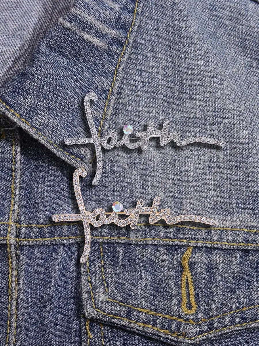 1pc Fashionable Letter Faith Cross Brooch, Unisex Pin For Clothing, Bags And Accessories Pins(Without Box)
1pc Fashionable Letter Faith Cross Brooch, Unisex Pin For Clothing, Bags And Accessories Pins(Without Box)