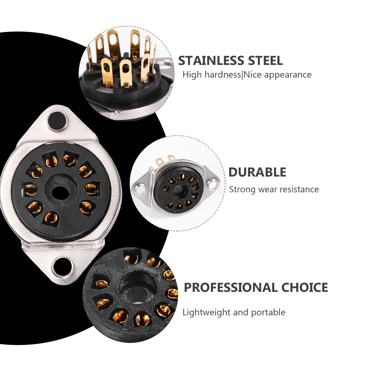 Valve Guitar Audio Amplifier Accessory Electric Wire Guitars Black Plastic Tube Socket
Valve Guitar Audio Amplifier Accessory Electric Wire Guitars Black Plastic Tube Socket