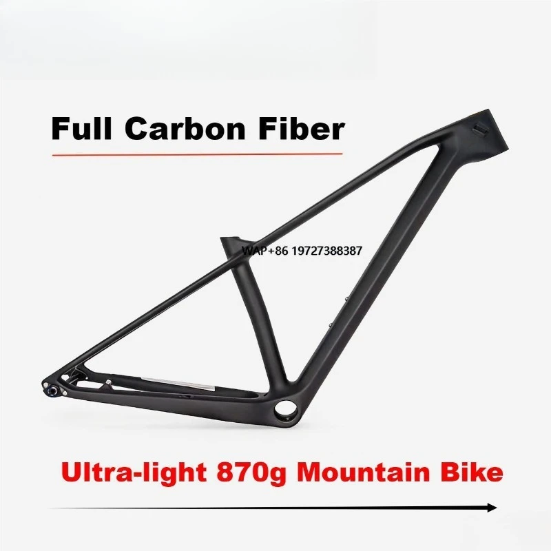 Ultra-Light Full Carbon Fiber MTB Frame 29er Disc Brake High Performance Geometry 870g Enhanced Riding Experience
Ultra-Light Full Carbon Fiber MTB Frame 29er Disc Brake High Performance Geometry 870g Enhanced Riding Experience