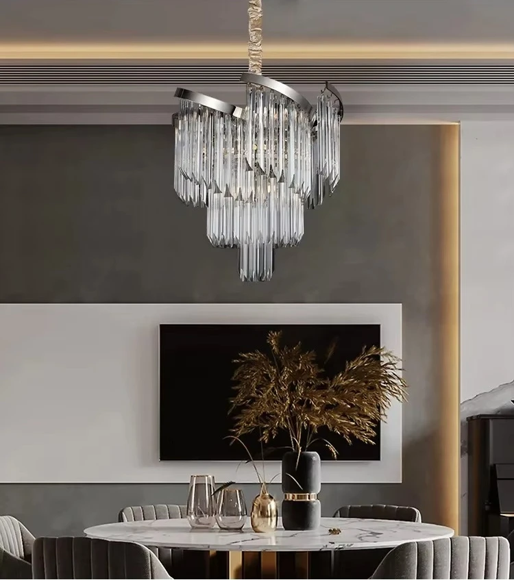 Handmade Spiral Icicle Neoclassical Chandelier Gold Chrome Art Deco Light Fixture for Living Room Ceiling Foyer Indoor Lustres
Handmade Spiral Icicle Neoclassical Chandelier Gold Chrome Art Deco Light Fixture for Living Room Ceiling Foyer Indoor Lustres