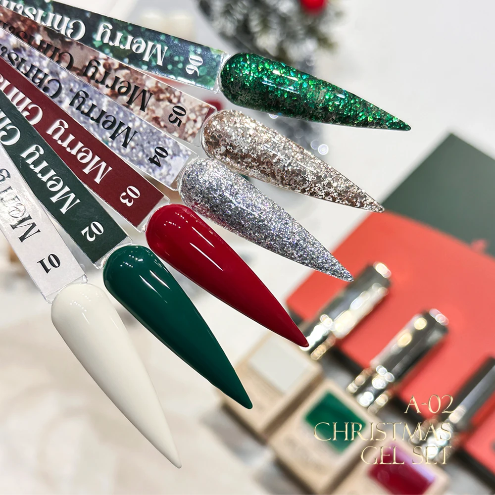 Vendeeni 6 Colors/set Red Blue Glitter Sequins Christmas Series Manicure Varnish Gel Nail Polish With Color Card TPO/HEMA FREE
Vendeeni 6 Colors/set Red Blue Glitter Sequins Christmas Series Manicure Varnish Gel Nail Polish With Color Card TPO/HEMA FREE