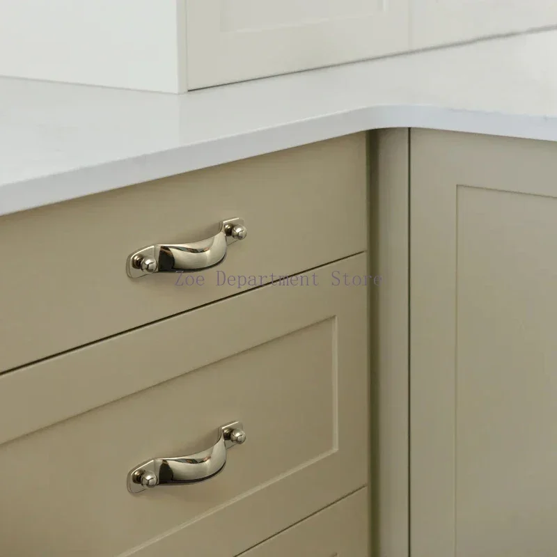 High-end Titanium Silver Cabinet Handles Knobs Minimalist Solid Brass Furniture Handles Wardrobe Kitchen Cupboard Pulls
High-end Titanium Silver Cabinet Handles Knobs Minimalist Solid Brass Furniture Handles Wardrobe Kitchen Cupboard Pulls