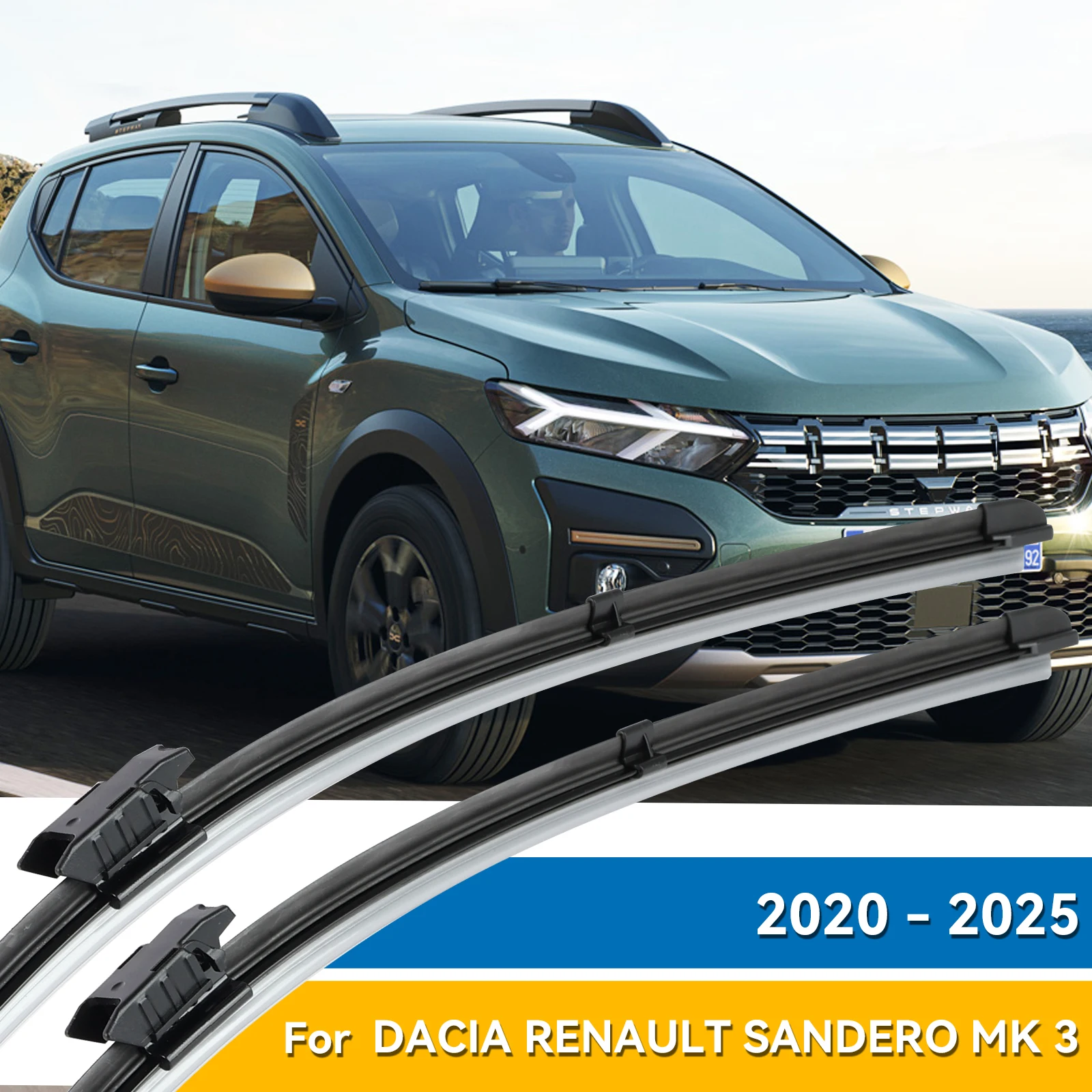 Для Dacia Sandero 3 Logan III Dacia Streetway 2020-2024 2023 2022 2021 Щетки переднего стеклоочистителя Щетки для лобового стекла
Для Dacia Sandero 3 Logan III Dacia Streetway 2020-2024 2023 2022 2021 Щетки переднего стеклоочистителя Щетки для лобового стекла