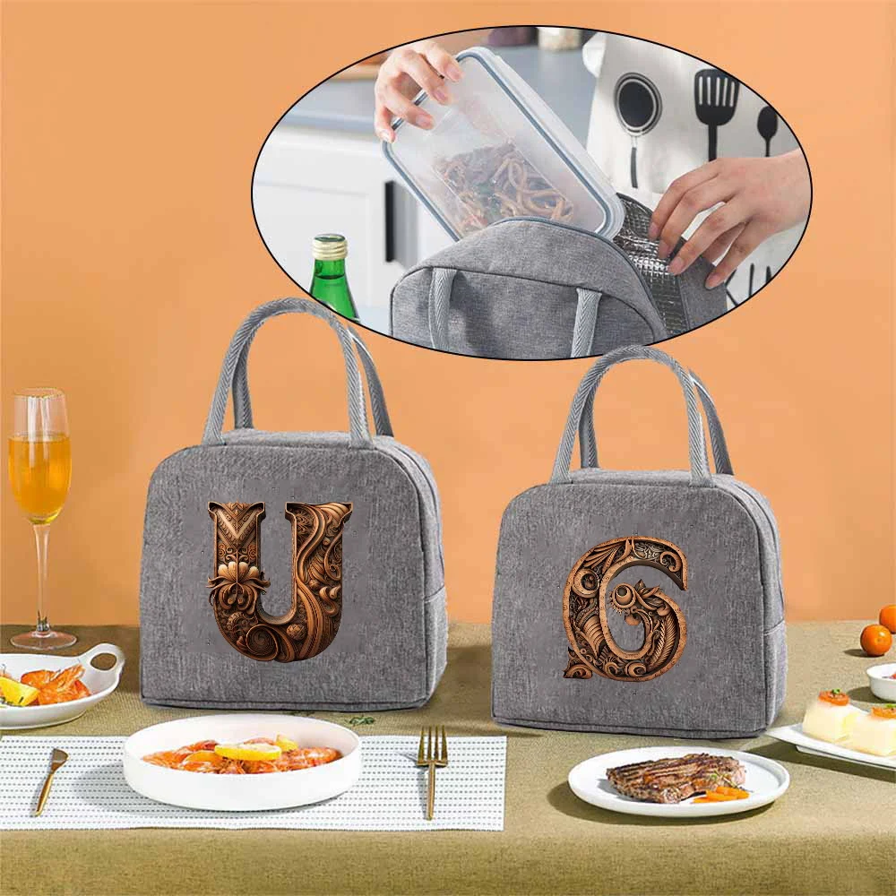 Portable Food Insulation for Traveling Wood Art Letter Printing Box Picnic Waterproof Oxford Zipper Insulation Lunch Bag
Portable Food Insulation for Traveling Wood Art Letter Printing Box Picnic Waterproof Oxford Zipper Insulation Lunch Bag