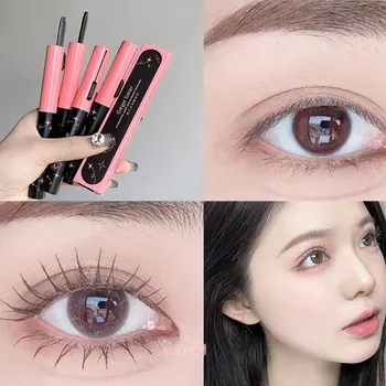 더블 엔드 매력적인 롱 마스카라, Gegebear 내추럴 컬링, 오래 지속되는 방수 및 땀 방지 속눈썹 프라이머