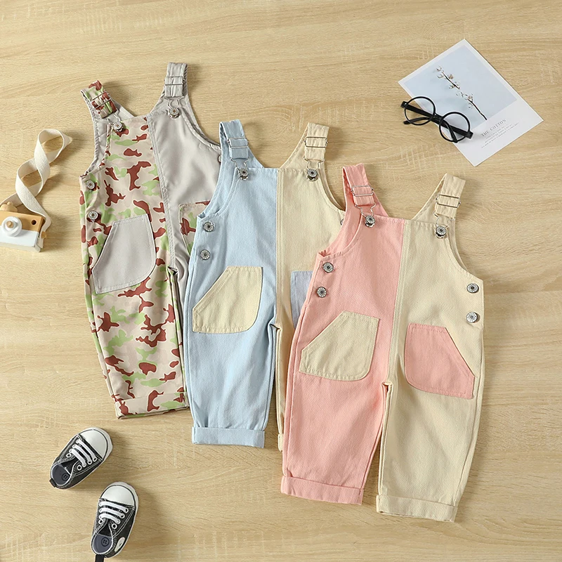 Toddler Girls Boys Overalls Contrast Color Buttons with Pockets Sleeveless Kids Jumpsuits
Toddler Girls Boys Overalls Contrast Color Buttons with Pockets Sleeveless Kids Jumpsuits
